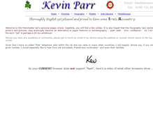 Tablet Screenshot of kevparr.com